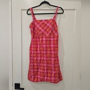 Pink plaid dress